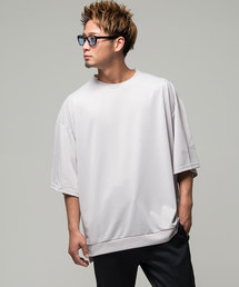 『vicci/ヴィッチ』ビッグシルエットクルーネック5分袖Tシャツ