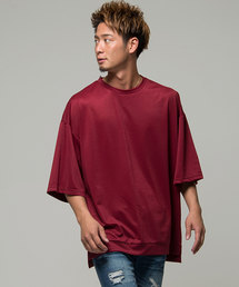 『vicci/ヴィッチ』ビッグシルエットクルーネック5分袖Tシャツ