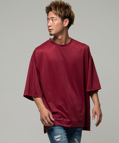 Vicci(ビッチ)の「『vicci/ヴィッチ』ビッグシルエットクルーネック5分袖Tシャツ(Tシャツ/カットソー・メンズ・ブラック/パープル/グレー/ミント/ワイン/テラコッタ・M/L)」の6枚目の写真