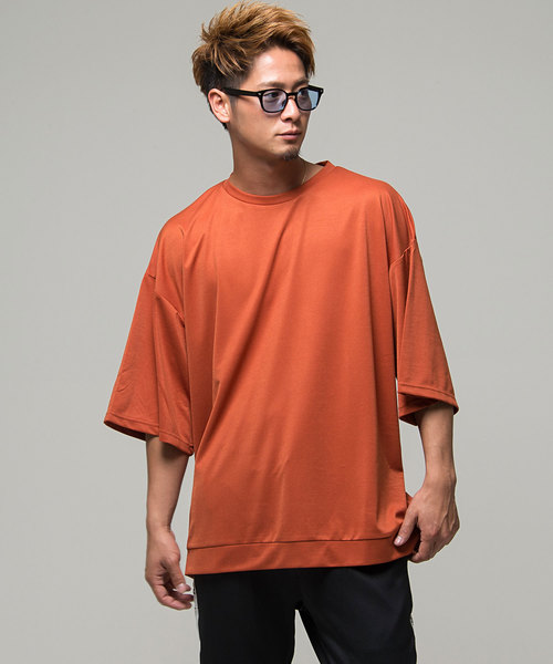 Vicci(ビッチ)の「『vicci/ヴィッチ』ビッグシルエットクルーネック5分袖Tシャツ(Tシャツ/カットソー・メンズ・ブラック/パープル/グレー/ミント/ワイン/テラコッタ・M/L)」の1枚目の写真