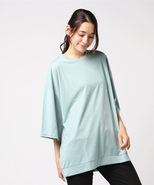 Vicci(ビッチ)の「『vicci/ヴィッチ』ビッグシルエットクルーネック5分袖Tシャツ(Tシャツ/カットソー・メンズ・ブラック/パープル/グレー/ミント/ワイン/テラコッタ・M/L)」の18枚目の写真