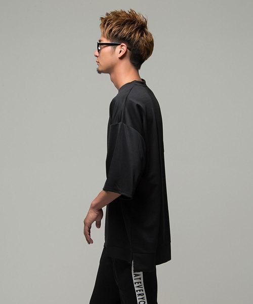 Vicci(ビッチ)の「『vicci/ヴィッチ』ビッグシルエットクルーネック5分袖Tシャツ(Tシャツ/カットソー・メンズ・ブラック/パープル/グレー/ミント/ワイン/テラコッタ・M/L)」の13枚目の写真