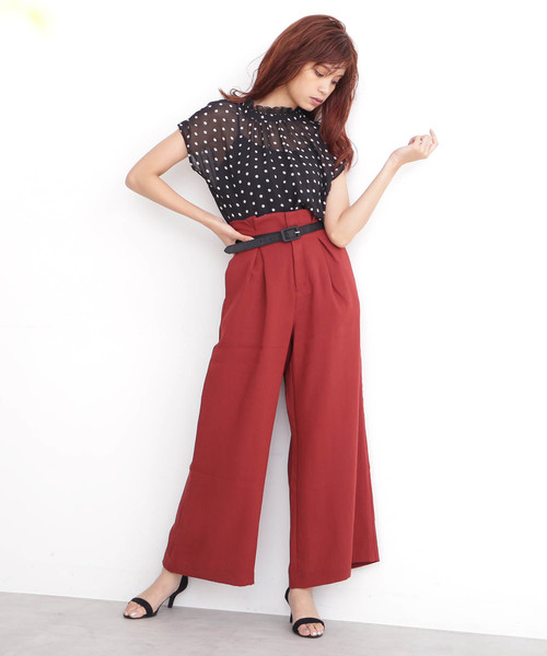 FREE'S MART（フリーズマート）の「２ＷＡＹフリルネックブラウス（シャツ/ブラウス・レディース・ブラック系その他/ダークベージュ/ベージュ系その他/ブラック系その他2・FREE）」の10枚目の写真