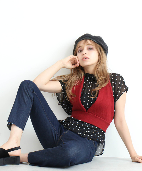 FREE'S MART（フリーズマート）の「２ＷＡＹフリルネックブラウス（シャツ/ブラウス・レディース・ブラック系その他/ダークベージュ/ベージュ系その他/ブラック系その他2・FREE）」の21枚目の写真