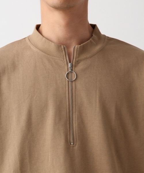 RAGEBLUE(レイジブルー)の「ハーフZIPスタンドTシャツ/803719(Tシャツ/カットソー・メンズ・ブラック/ベージュ/ホワイト/ネイビー・MEDIUM/LARGE/SMALL)」の9枚目の写真