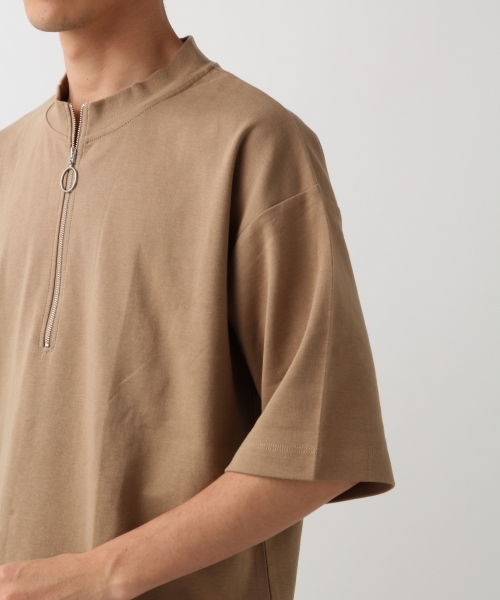 RAGEBLUE(レイジブルー)の「ハーフZIPスタンドTシャツ/803719(Tシャツ/カットソー・メンズ・ブラック/ベージュ/ホワイト/ネイビー・MEDIUM/LARGE/SMALL)」の10枚目の写真