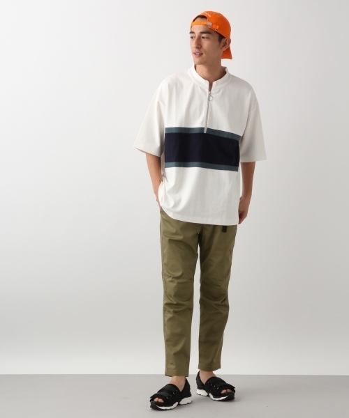 RAGEBLUE(レイジブルー)の「ハーフZIPスタンドTシャツ/803719(Tシャツ/カットソー・メンズ・ブラック/ベージュ/ホワイト/ネイビー・MEDIUM/LARGE/SMALL)」の15枚目の写真