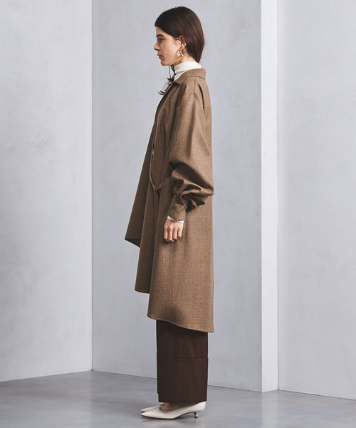 ELIN（エリン）の「＜ELIN（エリン）＞アシンメトリーシャツ BROWN 