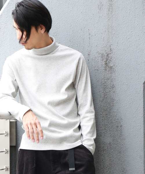 Confirm(コンファーム)の「Confirm / コンファーム 長袖テレコタートルネックTシャツ(Tシャツ/カットソー・メンズ・ホワイト/ブラック/ネイビー/グレー・M/L/XL)」の1枚目の写真