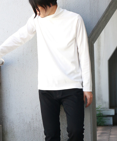 Confirm(コンファーム)の「Confirm / コンファーム 長袖テレコタートルネックTシャツ(Tシャツ/カットソー・メンズ・ホワイト/ブラック/ネイビー/グレー・M/L/XL)」の7枚目の写真