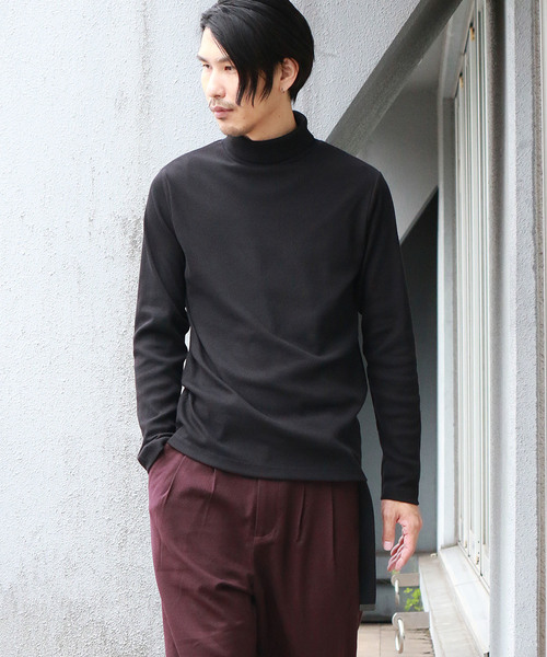Confirm(コンファーム)の「Confirm / コンファーム 長袖テレコタートルネックTシャツ(Tシャツ/カットソー・メンズ・ホワイト/ブラック/ネイビー/グレー・M/L/XL)」の8枚目の写真