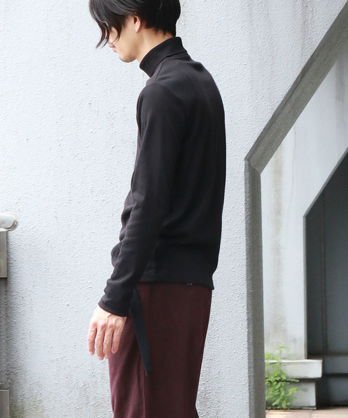Confirm(コンファーム)の「Confirm / コンファーム 長袖テレコタートルネックTシャツ(Tシャツ/カットソー・メンズ・ホワイト/ブラック/ネイビー/グレー・M/L/XL)」の9枚目の写真