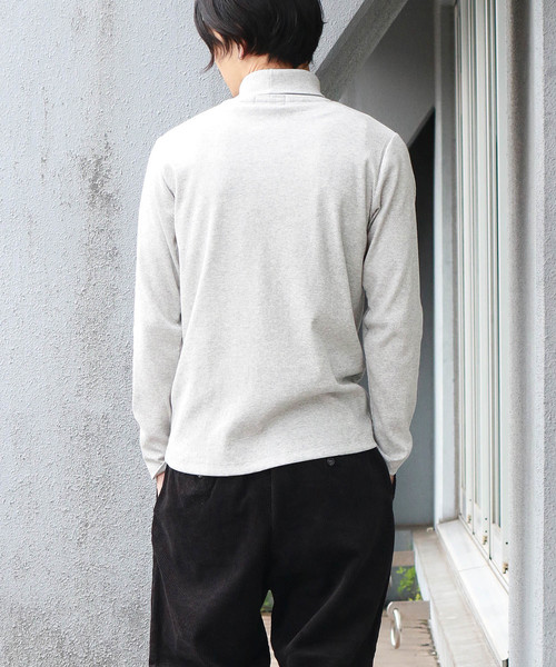Confirm(コンファーム)の「Confirm / コンファーム 長袖テレコタートルネックTシャツ(Tシャツ/カットソー・メンズ・ホワイト/ブラック/ネイビー/グレー・M/L/XL)」の13枚目の写真