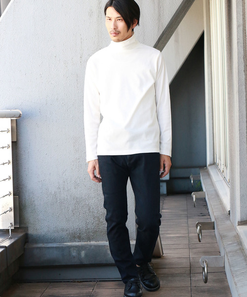 Confirm(コンファーム)の「Confirm / コンファーム 長袖テレコタートルネックTシャツ(Tシャツ/カットソー・メンズ・ホワイト/ブラック/ネイビー/グレー・M/L/XL)」の16枚目の写真