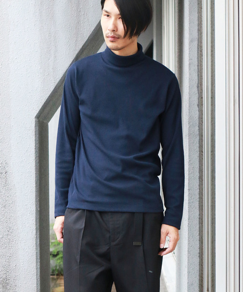Confirm(コンファーム)の「Confirm / コンファーム 長袖テレコタートルネックTシャツ(Tシャツ/カットソー・メンズ・ホワイト/ブラック/ネイビー/グレー・M/L/XL)」の20枚目の写真