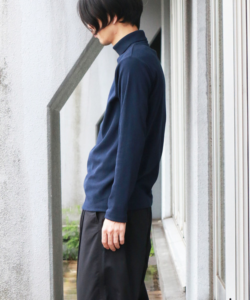 Confirm(コンファーム)の「Confirm / コンファーム 長袖テレコタートルネックTシャツ(Tシャツ/カットソー・メンズ・ホワイト/ブラック/ネイビー/グレー・M/L/XL)」の19枚目の写真