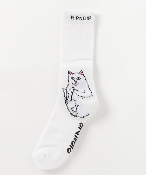 RIPNDIP(リップンディップ)の「RIPNDIP /リップンディップン : Lord Nermal Socks(ソックス/靴下・メンズ・ホワイト・FREE)」の7枚目の写真