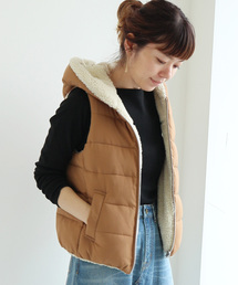 伝統的 宿 支配する フード 付き ベスト レディース コーデ Apab Jp