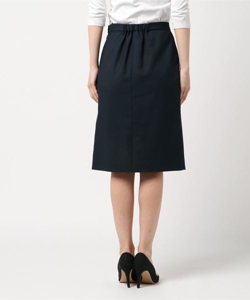 NANO universe（ナノユニバース）の「FO ドビータックコクーンスカート（スカート・レディース・ネイビー/アイボリー/ピンクベージュ・38/36）」の5枚目の写真