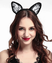 OSYAREVO（オシャレボ）の「コスプレ アニマル レースカチューシャ（カチューシャ）」