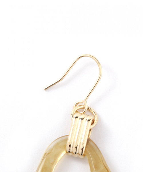 niko and...(ニコアンド)の「ニュアンスマーブルフックピアス(ピアス(両耳用)・レディース・ブラック/ブラウン・0)」の4枚目の写真