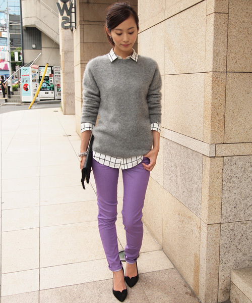 BEAUTY&YOUTH UNITED ARROWS（ビューティーアンドユースユナイテッドアローズ）の「BYTU ファーカシミヤ二ットプルオーバー ◆（ニット/セーター・レディース・グレー/レッド/ロイヤルブルー・フリー）」の11枚目の写真