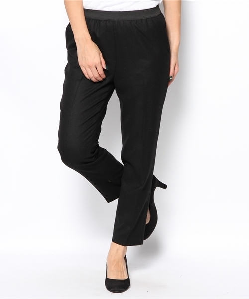 SHIPS for women（シップスフォーウィメン）の「ウール ソリッド 9/L ゴムパンツ（スラックス・レディース・ライトホワイト/ブラック/クリーム・36/38）」の11枚目の写真