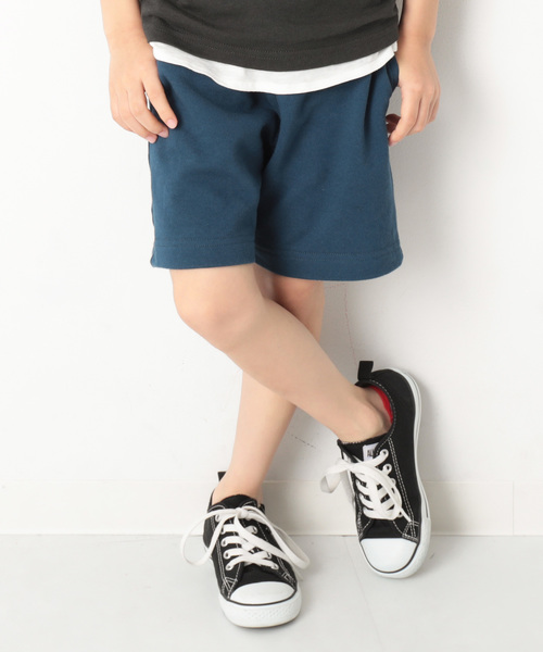 devirock(デビロック)の「裏毛スウェットハーフパンツ(その他パンツ・キッズ・ブルー系その他/カーキ/パープル系その他/スモークピンク/ブラック/杢グレー/ネイビー・100cm/110cm/120cm/130cm/150cm/160cm/140cm)」の6枚目の写真