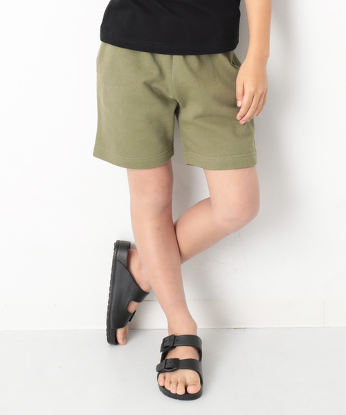 devirock(デビロック)の「裏毛スウェットハーフパンツ(その他パンツ・キッズ・ブルー系その他/カーキ/パープル系その他/スモークピンク/ブラック/杢グレー/ネイビー・100cm/110cm/120cm/130cm/150cm/160cm/140cm)」の4枚目の写真