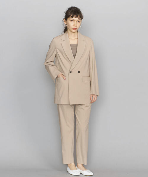 BEAUTY&YOUTH UNITED ARROWS(ビューティーアンドユースユナイテッドアローズ)の「BY レーヨンナイロンダブルテーラードジャケット ◆(テーラードジャケット・レディース・ピンク/ベージュ・SMALL/MEDIUM)」の12枚目の写真