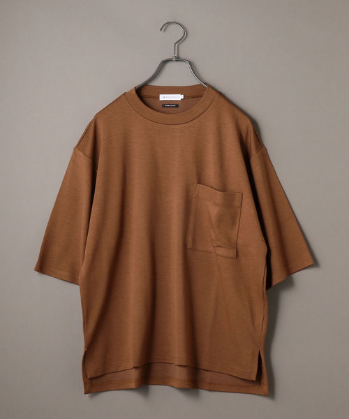 SHIPS JET BLUE(シップスジェットブルー)の「SHIPS JET BLUE: ポケット ビッグTシャツ(Tシャツ/カットソー・メンズ・オフホワイト/ライトグリーン/ネイビー/イエロー/ブラウン・X-SMALL/SMALL/MEDIUM/LARGE)」の3枚目の写真