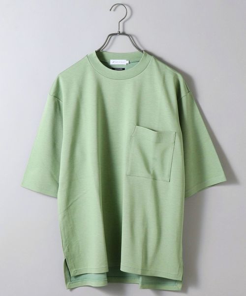 SHIPS JET BLUE(シップスジェットブルー)の「SHIPS JET BLUE: ポケット ビッグTシャツ(Tシャツ/カットソー・メンズ・オフホワイト/ライトグリーン/ネイビー/イエロー/ブラウン・X-SMALL/SMALL/MEDIUM/LARGE)」の1枚目の写真