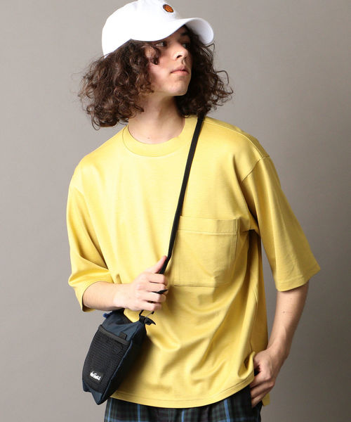 SHIPS JET BLUE(シップスジェットブルー)の「SHIPS JET BLUE: ポケット ビッグTシャツ(Tシャツ/カットソー・メンズ・オフホワイト/ライトグリーン/ネイビー/イエロー/ブラウン・X-SMALL/SMALL/MEDIUM/LARGE)」の11枚目の写真