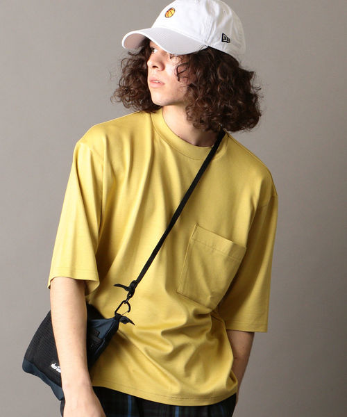 SHIPS JET BLUE(シップスジェットブルー)の「SHIPS JET BLUE: ポケット ビッグTシャツ(Tシャツ/カットソー・メンズ・オフホワイト/ライトグリーン/ネイビー/イエロー/ブラウン・X-SMALL/SMALL/MEDIUM/LARGE)」の12枚目の写真