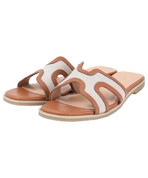 titivate(ティティベイト)の「フラットスクエアサンダル(サンダル・レディース・ブラック/シルバー/ホワイト系その他/キャメル/パイソン/グリーン系その他/ブラウン系その他2/ブラック系その他/ブラウン系その他/ベージュ系その他/ピンク/ブラウン系その他3/ブラック系その他2/ベージュ系その他2・LL/S/M/L)」の22枚目の写真