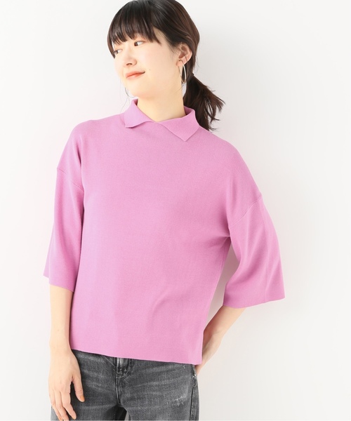 La TOTALITE(ラトータリテ)の「プチカラープルオーバー◆(ニット/セーター)」|ピンク系その他