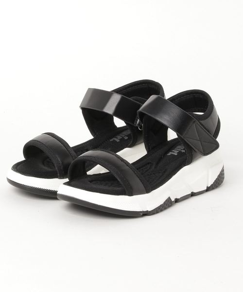 attagirl（アタガール）の「厚底 ソール アンクルベルト スポーツ サンダル（サンダル・レディース・ホワイト/ピンク/ブラック・L/M/LL/S）」の11枚目の写真