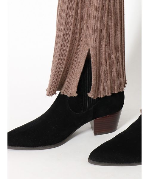 Ungrid（アングリッド）の「ランダムリブニットフレアパンツ（その他パンツ・レディース・ブラック/オフホワイト/モカ・FREE）」の15枚目の写真