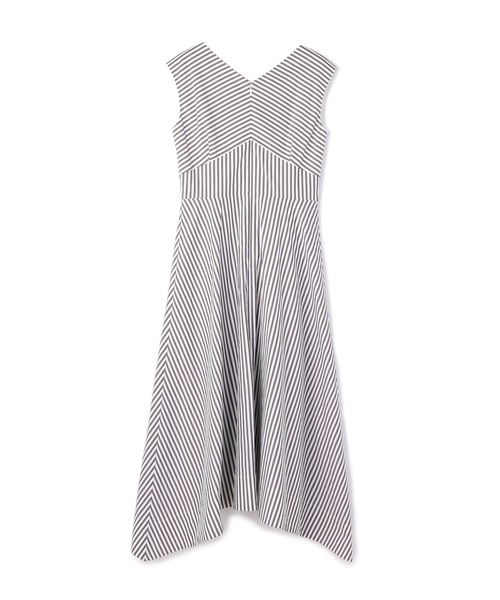 ESTNATION（エストネーション）の「ESTNATION / カメリアストライプノースリーブワンピース（ワンピース・レディース・ブラウン系その他・36/38）」の4枚目の写真