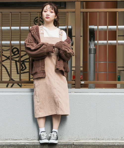 apres jour（アプレジュール）の「裏ボアケーブルフードニットアウター【ZOZOTOWN限定アイテム】19AW★（その他アウター・レディース・ダークブラウン/ベージュ/モカ・フリー）」の6枚目の写真