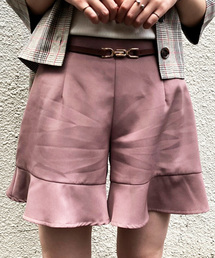 PairPair | チェック＆無地フリルショートパンツ(その他パンツ)