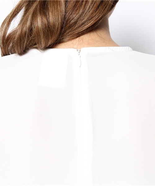 WHO'S WHO gallery（フーズフーギャラリー）の「ストライププルオーバー（シャツ/ブラウス・レディース・グレー/ホワイト・FREE）」の4枚目の写真