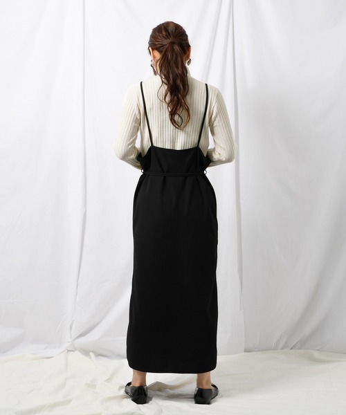Ambre Neige(アンブルネージュ)の「キャミワンピース【WEB/EC限定商品】(ワンピース・レディース・ブラック/ベージュ・FREE)」の5枚目の写真