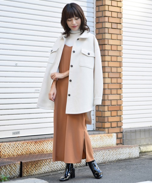 Ambre Neige(アンブルネージュ)の「キャミワンピース【WEB/EC限定商品】(ワンピース・レディース・ブラック/ベージュ・FREE)」の9枚目の写真
