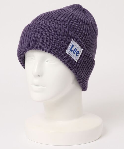 Lee（リー）の「【Lee】WATCH CAP ACRYLIC / 【リー】ワッチ　キャップ　アクリル　オーバーライド（ニットキャップ/ビーニー・メンズ・ベージュ/ネイビー/ピンク/イエロー/オレンジ/ブラック/グレー/ワインレッド/ダークパープル/ホワイト/レッド/グリーン・57~59cm）」の7枚目の写真