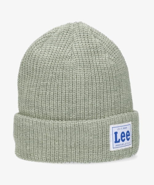 Lee（リー）の「【Lee】WATCH CAP ACRYLIC / 【リー】ワッチ　キャップ　アクリル　オーバーライド（ニットキャップ/ビーニー・メンズ・ベージュ/ネイビー/ピンク/イエロー/オレンジ/ブラック/グレー/ワインレッド/ダークパープル/ホワイト/レッド/グリーン・57~59cm）」の3枚目の写真