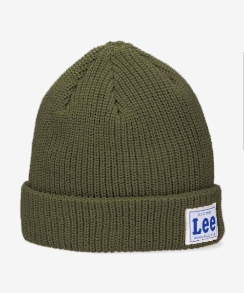 Lee（リー）の「【Lee】WATCH CAP ACRYLIC / 【リー】ワッチ　キャップ　アクリル　オーバーライド（ニットキャップ/ビーニー・メンズ・ベージュ/ネイビー/ピンク/イエロー/オレンジ/ブラック/グレー/ワインレッド/ダークパープル/ホワイト/レッド/グリーン・57~59cm）」の5枚目の写真