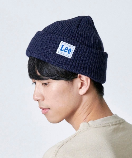 Lee（リー）の「【Lee】WATCH CAP ACRYLIC / 【リー】ワッチ　キャップ　アクリル　オーバーライド（ニットキャップ/ビーニー・メンズ・ベージュ/ネイビー/ピンク/イエロー/オレンジ/ブラック/グレー/ワインレッド/ダークパープル/ホワイト/レッド/グリーン・57~59cm）」の15枚目の写真