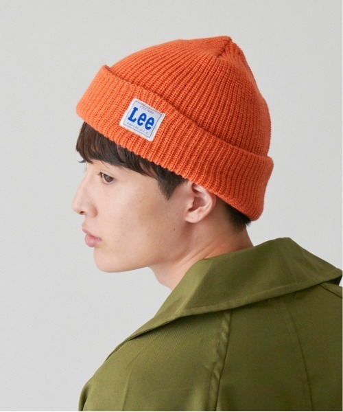 Lee（リー）の「【Lee】WATCH CAP ACRYLIC / 【リー】ワッチ　キャップ　アクリル　オーバーライド（ニットキャップ/ビーニー・メンズ・ベージュ/ネイビー/ピンク/イエロー/オレンジ/ブラック/グレー/ワインレッド/ダークパープル/ホワイト/レッド/グリーン・57~59cm）」の20枚目の写真