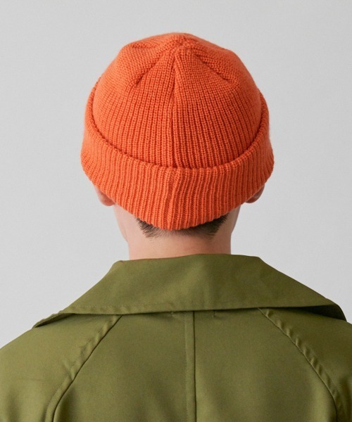 Lee（リー）の「【Lee】WATCH CAP ACRYLIC / 【リー】ワッチ　キャップ　アクリル　オーバーライド（ニットキャップ/ビーニー・メンズ・ベージュ/ネイビー/ピンク/イエロー/オレンジ/ブラック/グレー/ワインレッド/ダークパープル/ホワイト/レッド/グリーン・57~59cm）」の19枚目の写真